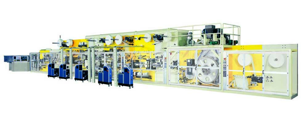 Full Servo Baby Diaper Procuction Line with stacker